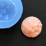 フラワーカメオ型・お花が集まったデザインのシリコンモールド・ＵＶ－ＬＥＤレジン・粘土・石膏などに！かわいいデコパーツ作りに！／型番440－R