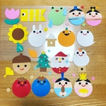 壁面飾り【ミニいちねんいろいろ】保育園 幼稚園