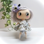 [再販] グレー地に黄色の花柄ワンピース&かぼちゃパンツ&ヘアピンの3点セット