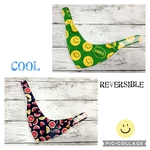 cool❗️小型犬用ワンちゃん クールバンダナ！ ニコちゃん柄× スイカ🍉柄 2WAY (リバーシブル)オールシーズン
