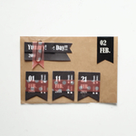 ▼▽▼SIMPLE!COOL!BLACK!FLAG!　日付シール*2月▼▽▼