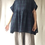 ブラックウォッチのギャザートップス
