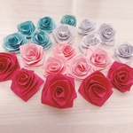 ミニ薔薇 折り紙 ペーパークラフト 飾り セット