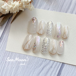 Bridal White 🦋 ネイルチップ
