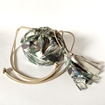 SummerSale🌺10%off【petale tissu】リーフ柄巾着バッグ