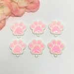 肉球チャームピンク6個セット