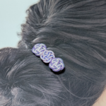 水引梅結びミニヘアクリップ(藤色)