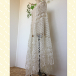 セール❗️¥7800→¥5500 Boho スーパーBIG ショール☆リネン100%☆ホワイト