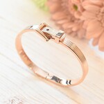 【今だけペア4200円】バックルベルト型バングル  3段階調節可能 ペア対応  サージカルステンレスで安心 ギフト プレゼント