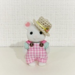 カンカン帽とオーバーオールセット(いちご2)