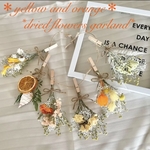 ♡~*:＊yellow&orange＊:*~♡ドライフラワーガーランド