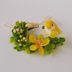 ちょこんと花冠〜小鳥さんといっしょ〜（うさぎさん・他ペット用）・Flower Crown