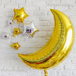月とキラキラ星のSpecialセット バルーン 風船 飾り 子供部屋の飾り付け 会場装飾 結婚式 誕生日 飾り デコレーション キット パーティー用品 北欧系 大人 子ども　七夕 たなばた お月見