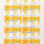 🌻ひまわりの花束メッセージカード〜「サンキューカード/ミニカード/ミニメッセージカード /10枚入り1セット」🌻
