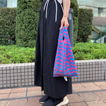エコバッグ　マルシェバッグ　L size ウェーブ(PK×SBL)