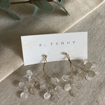 ゆれるルナリアピアス　イヤリング
