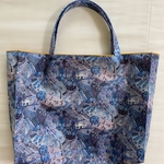 「S様オーダー品」マチ付きバッグ*Mサイズ*リバティ* Royal Oak House*ブルー*28×39×10
