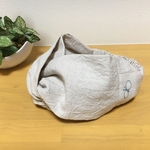 【1点のみ75番】綿麻 ❤︎手縫い❤︎クロスヘアターバン ヘアバンド ハンドメイド