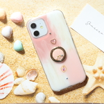 ニュアンスカラーのマーメイド✴︎押し花スマホケース スマホケース  SE2 iPhone13 12 SE2 Android Galaxy Xperia クリア 全機種 韓国