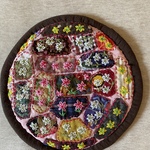 ハンドメイド刺繍入り鍋敷き