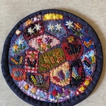 ハンドメイド刺繍入り鍋敷き