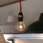 anton4743　様オーダー依頼作品　Wire Pendant Lamp （RD）　コード長150cm