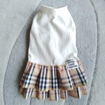 犬服！タータンチェック二重スカート