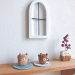 ☆ꫛꫀꪝ✧‧˚ほのぼのクマさん、マグカップになっちゃったの巻𖠚ᐝ(ミニミニコースター付き)