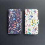  [ 全機種対応 ] 布製手帳型スマホケース【ボタニカルフラワー】