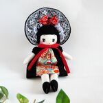 文化人形(17cm)*黒*
