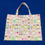 【サブバッグに最適】ぺたんこバック   みんな並んでメッセージ