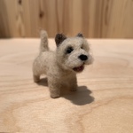 フェルト犬 ケアーンテリア ライトさん　<MW413>
