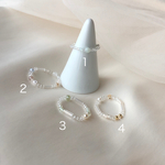 ビーズアクセサリー ビーズリング 天然石 
