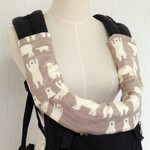 エルゴ他ふわとろよだれパッドセット（首回りカバー、よだれカバー)クマ柄