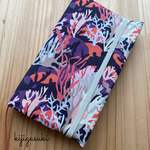 新書、コミックサイズ　リバティ　コーラル・カモのブックカバー