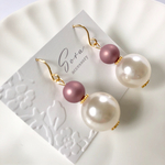 ＊大ぶりパールと5色のマットパール＊ピアス・イヤリング
