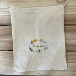 刺繍巾着《リース》！受注製作