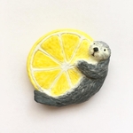 レモン&ラッコブローチ