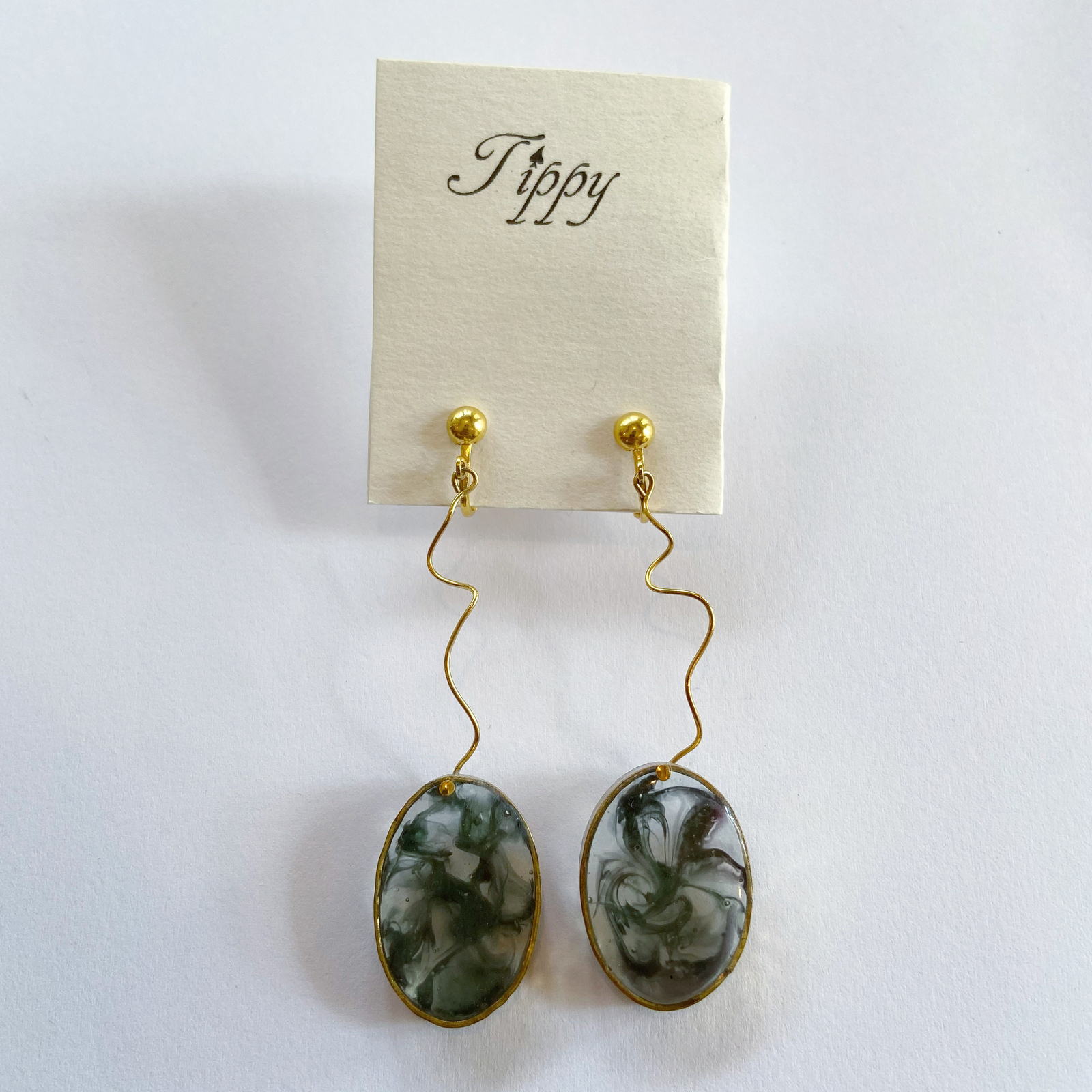 marble pierce / earring
