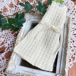 No.164 ロングスリットワンピース　オフホワイト ニット