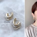 ✴︎NEW!✴︎クリア×ゴールドがキラキラデザインピアス