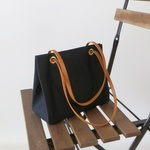 帆布8号セミショルダーバッグ 10 ブラック