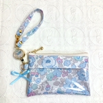 【再販】NEW☆ICパスケース スワロ付きリールストラップ　リバティ　ラミネート 