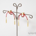 【再販×2】結びの赤ピアス