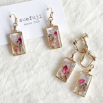 frame flower ピアス イヤリング