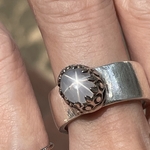 セール　ホワイトスターサファイアリング　天然石　1.90ct
