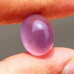 天然石＊パープルカルセドニー　オーバル　カボション＊ルース　11.3 ct 