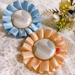 お名前リボン&プリーツリボン ロゼット