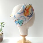 ふつう幅◆にじみ模様のヘアバンド／ターバン