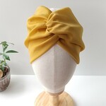 ◆幅広◆イエローシフォン ヘアバンド  ／ターバン